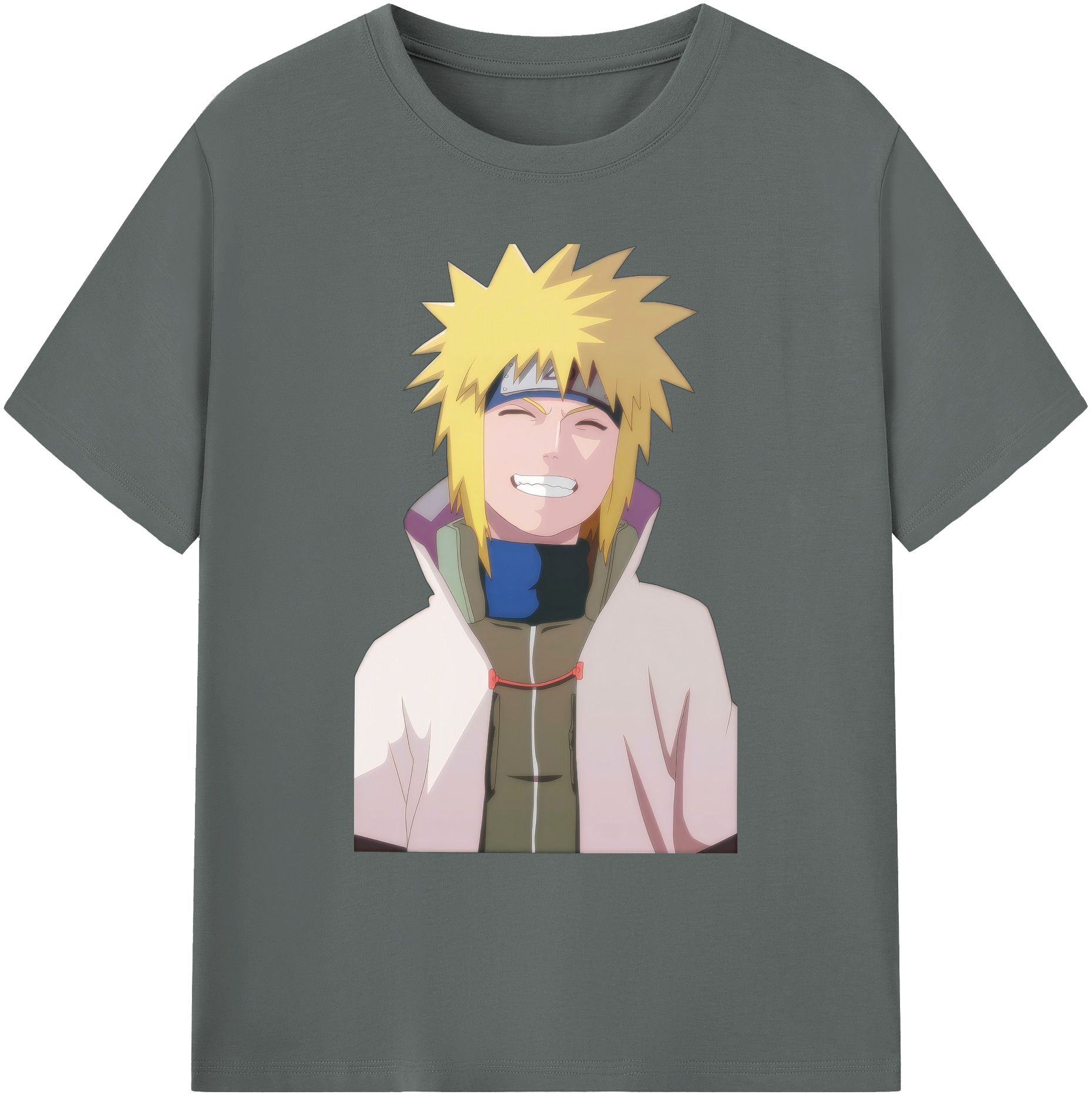 （画像用） NARUTO -ナルト- 波風 ミナト Namikaze Minato 綿100％ メンズ半袖Tシャツ｜肌触りやわらか＆通気性